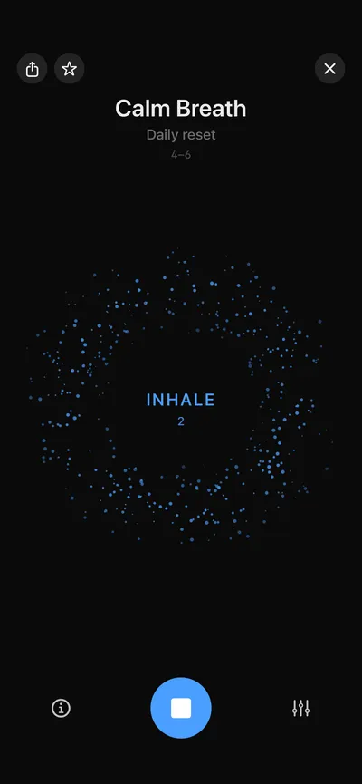 Breathwork screen