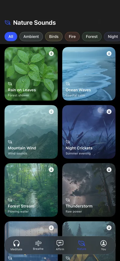 Nature sounds catalog